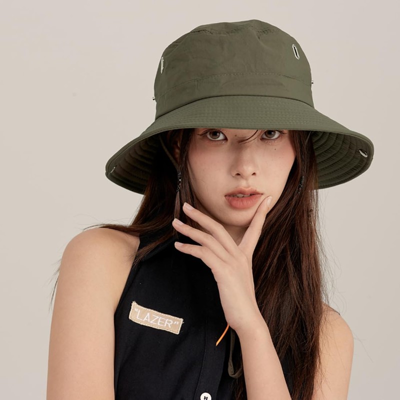 EOYVAIL Outdoor Hats for Men, Fishing Hat, Waterproof Bucket Hat,