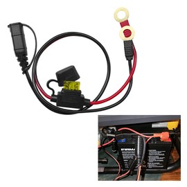Battery Tenders Leads, Battery Charger Extension Cable with M10 (3/8in) XL Eyelet Terminals, Connector Wire Harness Battery Charger Accessories Compatible with NOCO GC008 X-Connect