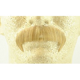 Winchester Mustache BLONDE - Spirit Gum Included - no. 2028 - REALISTIC! 100% Human Hair - Perfect For Theater - Reusable!