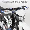 Zeta Drop Down Bend Aluminum Handguards for 7/8 Handlebars Titanium