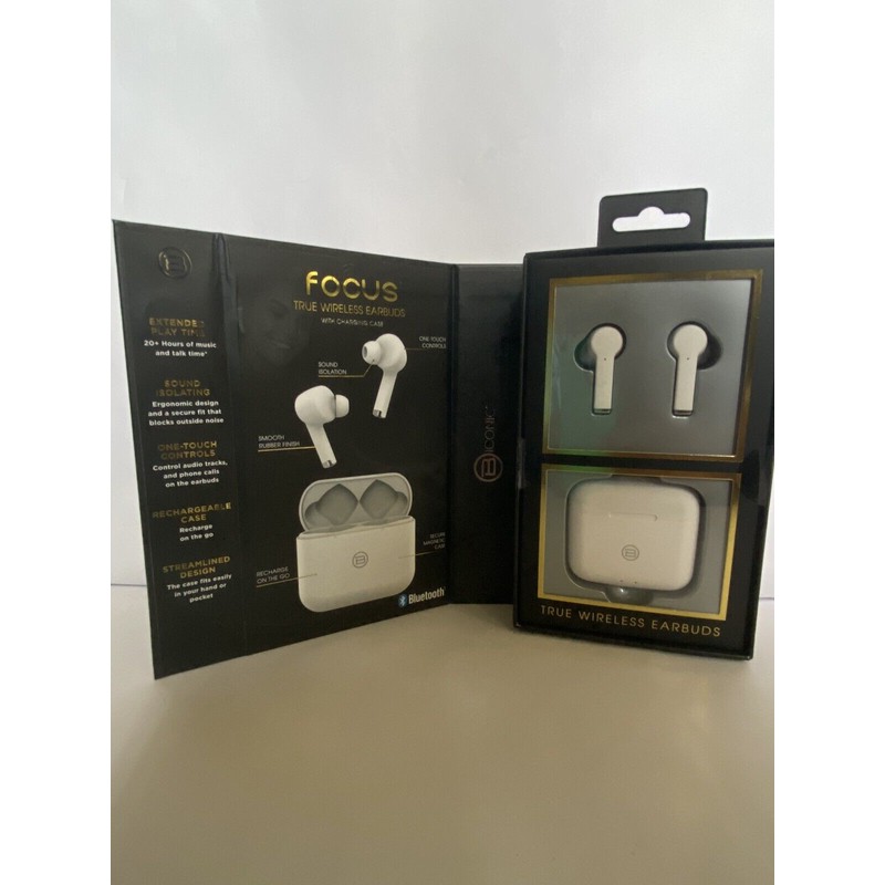 Focus NEW! *B Iconic Focus True Wireless Earbuds with Charging