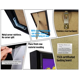 SparklyHome Comic Book Frame, 8 Packs, UV Protection Display Frames for Current Comic Books up to 6 3/4" x 10 1/4", Wall or Tabletop Display