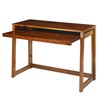 Casual Home Pull-Out & USB Port Folding Desk, Warm Brown