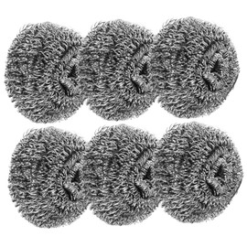 Gatuida 6PCS Stainless Steel Scrubber Sponges Wire Dish Scrubbers for Efficient Kitchen Cleaning of Dishes Pots and Pans