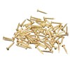 sourcing map 80 Pcs Small Tiny Nails 1.5mmx12mm(DXL) Tiny Brass