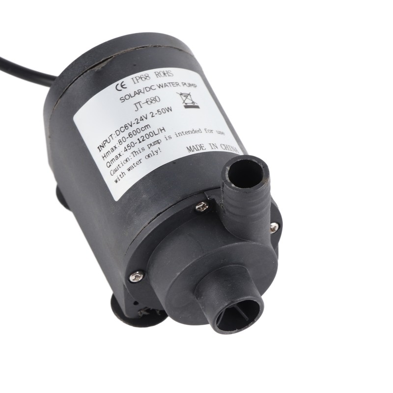 DC 24V 1000L/H Hot Water Circulation Pump Solar Brushless Motor