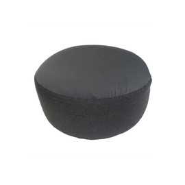Out Style Bean Bag Cushion, Japanese-Made Bead Filling, Round (Cover Only, Charcoal Gray)