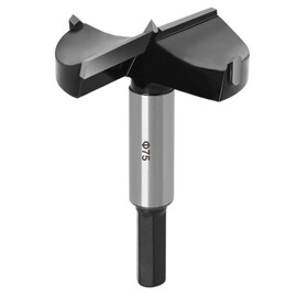 Tungsten Steel Forstner Drill Bit 75 mm, ASNOMY Forstner Drill Bit, Wood Drill, Spade Bit for Wood and Hardwood