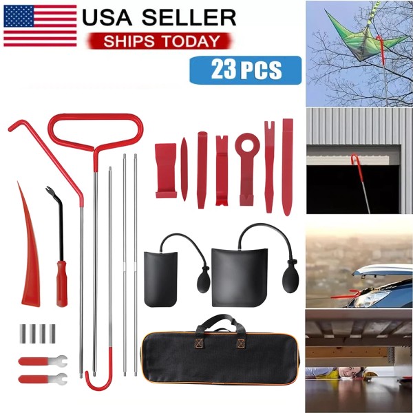 23pcs Car Tool Kit Roadside Emergency With Reach Grabber Air