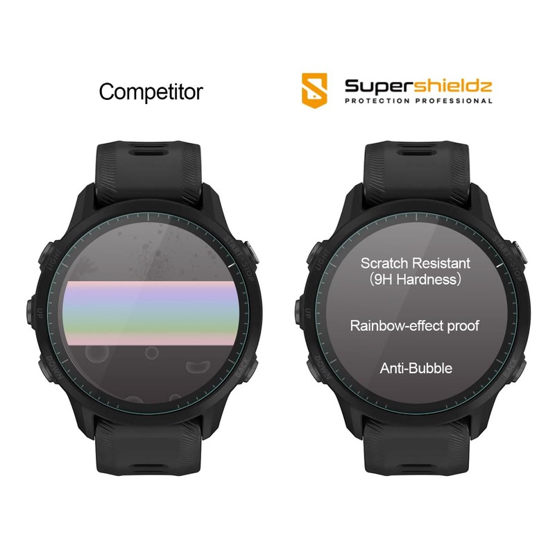 Supershieldz (3 Pack) Designed for Garmin Forerunner 955/955 Solar Tempered