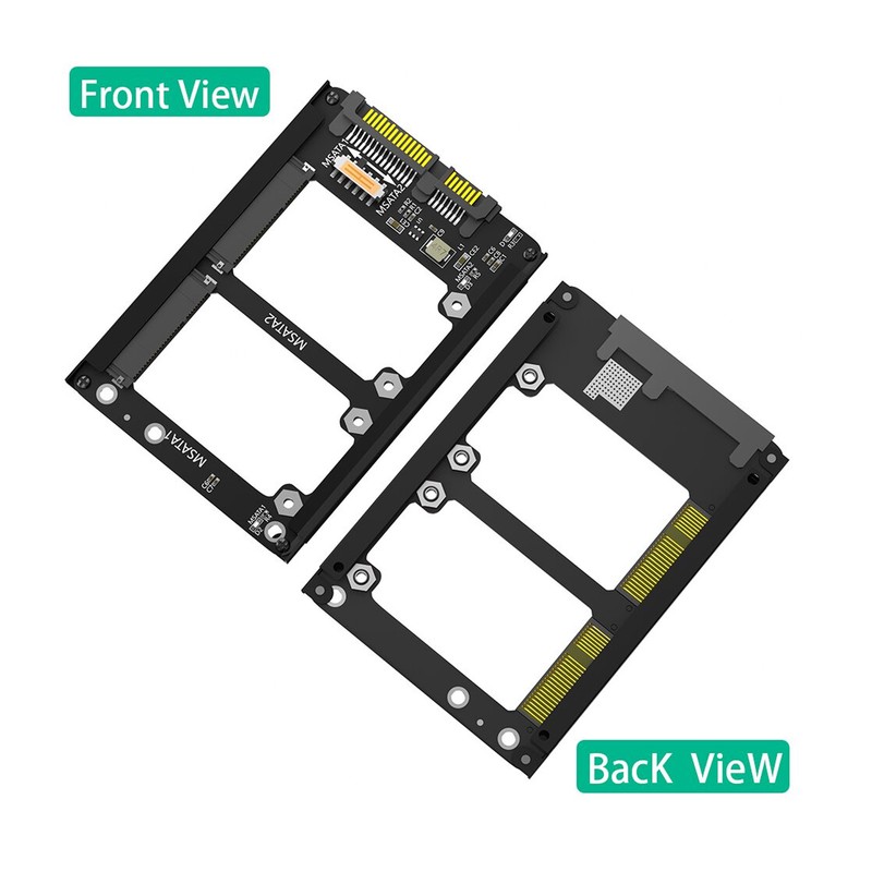 Dual Msata SSD to 2.5inch SATA III Adapter 6Gbps Supports