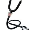 HEYGOO 2 Pack AB Pink Butterfly Bling Stethoscope Charms, Stethoscope