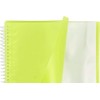 Oxford, Lime Green Plastic Document Folder A4 30 Clear Pockets