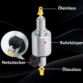 12 V Fuel Pump 22 ml for Diesel Auxiliary Heater 2KW 5KW 8KW - Low Noise Diesel Pump for Car, Motorhome, Truck, Boat