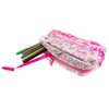 Girabrilla Unicorn Striped Sequin Pencil Case with Accessories