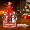 Christmas Music Box Wood Christmas Musical Box Xmas Decoration Gifts