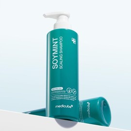 MEDICUBE Soymint Scaling Shampoo, Shampoo para Cuero Cabelludo con Menta, Soya, Niacinamida y Pantenol, Limpieza Profunda y Sensación Refrescante, 490