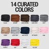 Miscly Flat Waxed Cotton Shoe Laces for Boots, Sneakers, and