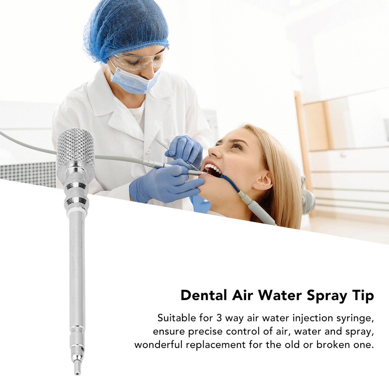 Dental Air Water Syringe Tip Stainless Steel Teeth Cleaning Air