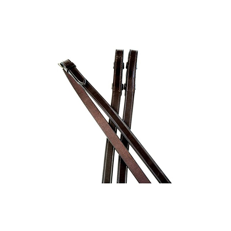 Collegiate Plain Reins IV, Brown, 5/8"x54"