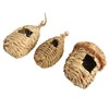 3Pcs Hummingbird House Small Grass Hanging Hand Woven Hummingbird House