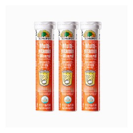 Sunlife Multivitamin + Mineral Orange/Grapefruit Flavor, 20 Tablets, 3 Bottles / 썬라이프  멀티비타민+미네랄 오렌지/자몽맛 20정 3병