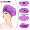 Abeillo 2 gorros de ducha extralargos para mujer, gorros de