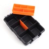 BORDSTRACT Hardware Organizer Box with Dividers, Double Layer Plastic Tools