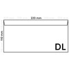 Netuno 25 DIN Long Envelopes Red 110 x 220 mm