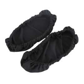 Fdit Set of 2 Office Chair Arm Covers, Armrest Covers for Office Chairs, Polyester Fabric Armrest Pad, Elastic Protector, Home Chair, Washable Armrest Cover Protector (Black)