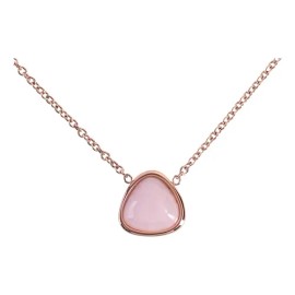 Luckyly Collares Mujer Acero Inoxidable - Cuarzo Rosa