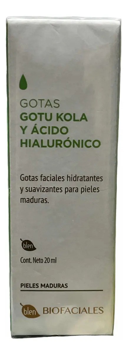 BLEN Gotas Hidratantes Facial con Gotu Kola y Ácido Hialurónico Piel Madura
