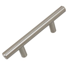GlideRite Hardware 6007-64-STST-1 Stainless Steel 2.5 inch CC Solid 5 inch Long Handle Bar Pulls 1 Pack