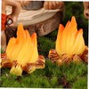 iplusmile 4sets 6pcs Micro Fire Model Miniature Bonfire Decoration for