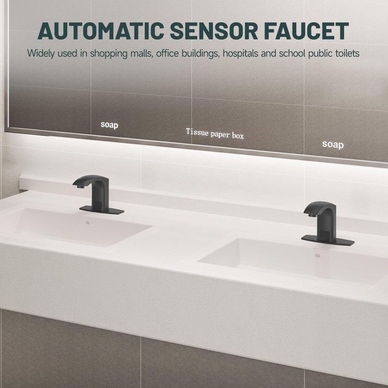 Greenspring Touchless Bathroom Sink Faucets, Automatic Faucet Bathroom Commercial Motion