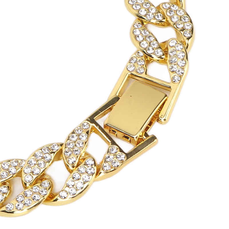 Cuban Bracelet Cuban Boutique Rhinestone Jewelry Hip Hop Couple Bracelet
