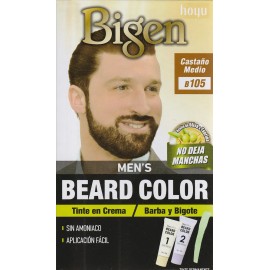 Tinte Bigen Men's Barba Y Bigote · Castaño Medio B105