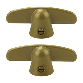 3/8" Tee Handle Casement Operator,T-Crank Window Handle,Replacement Pella Casement Window Crank for Pella Window,Window Crank Handle Butterfly Wing nut t-Handle(2 Pcs)