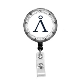 Unbranded Stargate Origin Symbol - Retractable Badge Holder - Badge Reel - Lanyards - Stet - Belt Clip