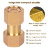 GRYVOZE CGA-320 to CGA-580 Adapter, Carbon Dioxide Bottom to Argon