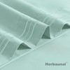 Horbaunal 2 Pack Microfiber Pillowcases King Size Mint Green Bed