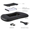2.4GHz Wireless Mini Remote Control Keyboard Colorful backlit with Rechargeable