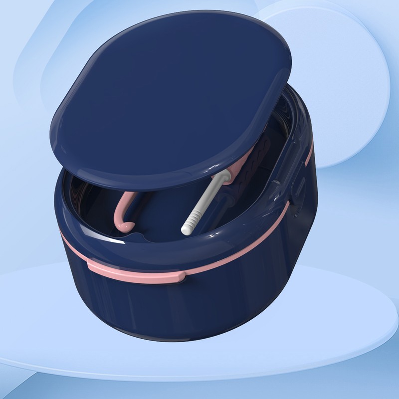 Denture Bath Box Cup Large Space Easy to Clean PP