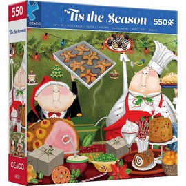 Ceaco - Tis' The Season - Holiday Christmas - Bon Appetit Christmas - 550 Piece Jigsaw Puzzle
