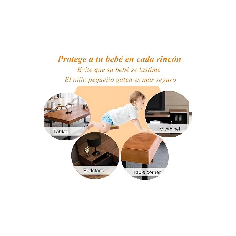 Lumbor37 Protector Anticolisión de Rincón de Mesa Protector de Rincón