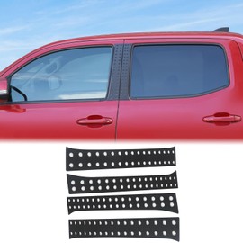 Aunginsy Window Center Pillar Post Trim Cover Compatible with Toyota Tacoma 2016-2023 Truck Outside Door Window C Pillar Honeycomb Panel Molding Decorative Cover Protection Strip Exterior Accessories