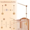 Mobile Holder for Baby Cot, Wooden Mobile Holder Changing Table