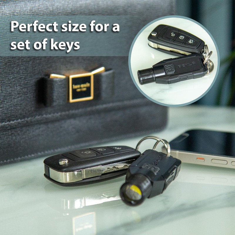 Keyring Torch Zoomable 380 Lumen LED Small Torch, EDC Mini