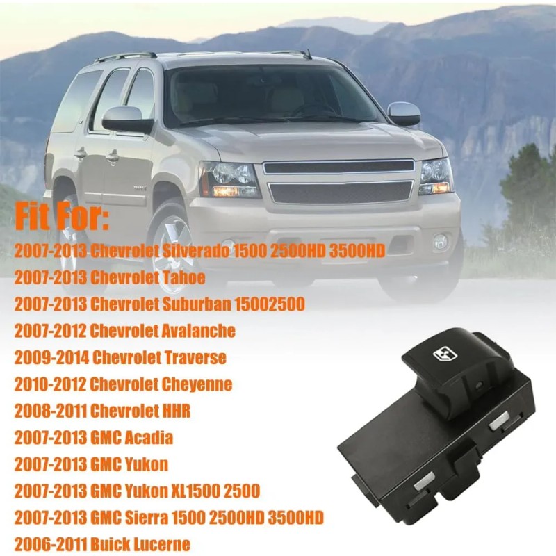 Botón Interruptor Ventana Pasajero Chevy Silverado/gmc Sierr
