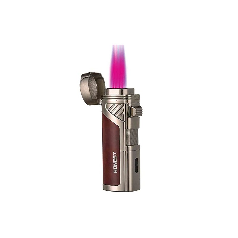 ShowJade Torch Lighter, Quad Jet Flame Butane Lighter, with Fuel